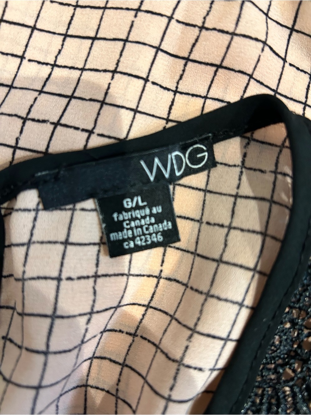 Pink Grid Pattern Tank Top - Picture 6 of 6